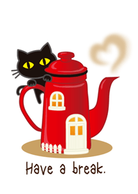 Cafe & black cat 2