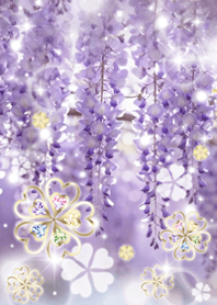 All Luck Up! Wisteria flowers