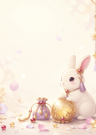 Citrine Ruby Hare Tassel Lucky
