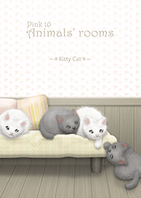 動物たちのお部屋(にゃんこ)/ピンク10
