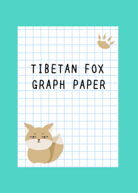 TIBETAN FOX GRAPH PAPER/EMERALD GREEN