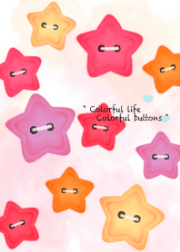 Little colorful star buttons 11