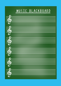 MUSIC BLACKBOARD/BLUE/GREEN