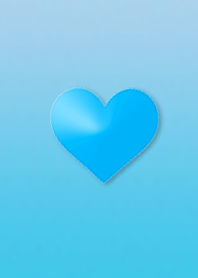 Simple and easy to see Heart Blue