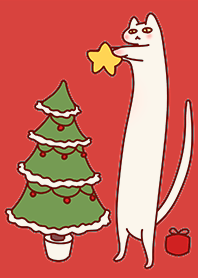 超可愛的站站貓 2.3 聖誕節 綠色