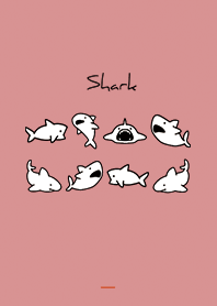 Red : Monochrome shark