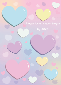 Yellow Love Heart Simple By JAJA