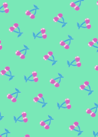 Y2K Vibrant Cherry Pattern -1