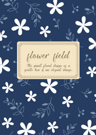 navy-flower field