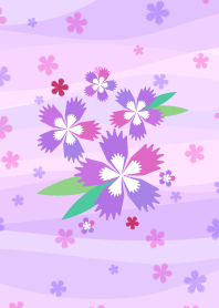 かわいいなでしこの花柄