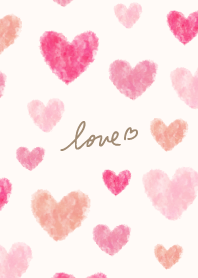 Watercolor Heart a lot26 from Japan