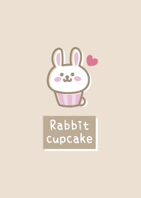 兔子蛋糕 <心> 淺褐色的