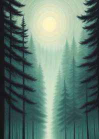 Mountain, Sea, and Moonlit Night bc09b4