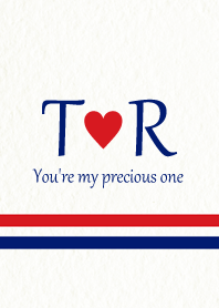 T&R Initial -Red & Blue-