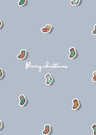 christmas socks2 - slate blue