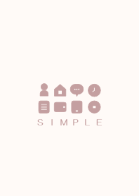 シンプル（beige pink)V.642