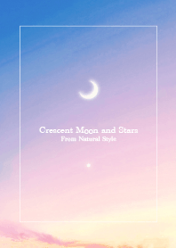 Crescent Moon and Stars25-Natural Style