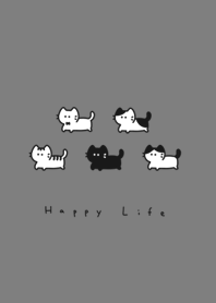 貓 | gray black