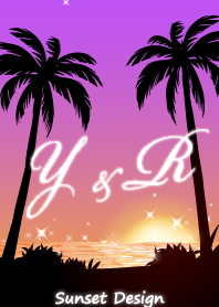 【Y&R】イニシャル❤️サンセットビーチ2