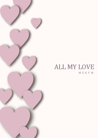 ALL MY LOVE - DUSKY PINK HEART 27