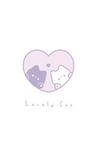 黑白貓 - purple pink.