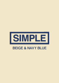Simple dress-up (beige & navy blue)