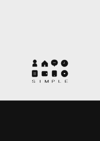 SIMPLE(black gray)V.1050b