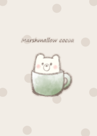 Marshmallow cocoa Bear -green- 2