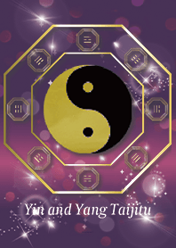 Purple : Yin and Yang Taijitu