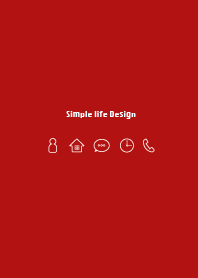 Simple life design -red-