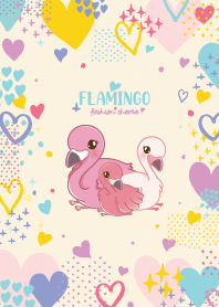 Flamingo Heart Sweet