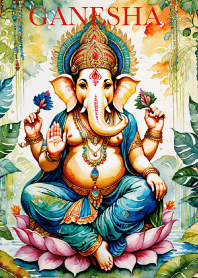 Ganesha Rich & Rich Water Color
