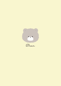 Simple Bear Pale Yellow