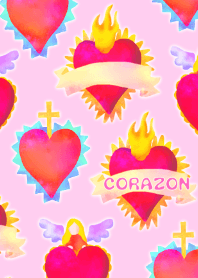 メキシコのコラソン｜ピンク