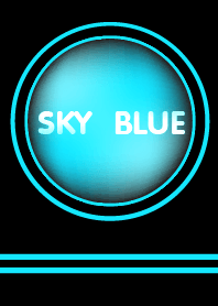 Sky Blue and Black Button theme