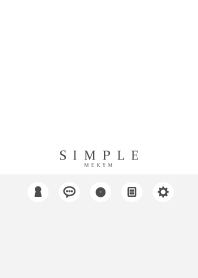 SIMPLE-ICON WHITE GRAY
