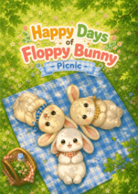 Happy Days of Floppy Bunny - Picnic