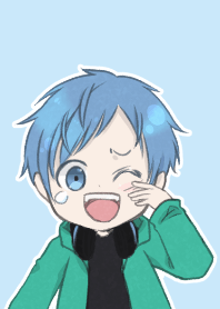 パーカー＆ヘッドフォン男子くん2