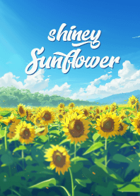 happy sunflower view