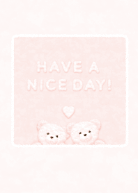 Fluffy Teddy Bears  - Peach Pink