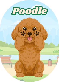 Elegant Poodle (B/W 02)