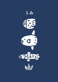 Japanese style sea creatures design013