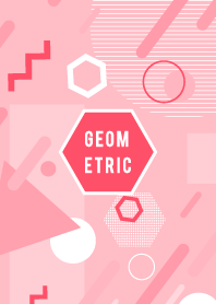 Geometric Rich Flat Pink