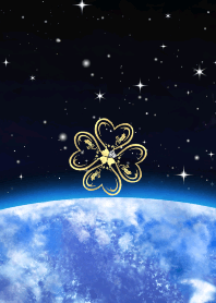 全運気アップ☆幸運のクローバーと宇宙③