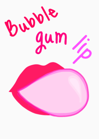 Bubble gum lip