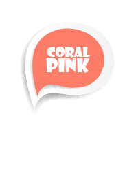 Coral Pink Button In White V.2 (jp)