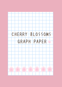 CHERRY BLOSSOMS GRAPH PAPERj-ROSE PINK