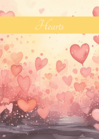 Heart Day on light yellow