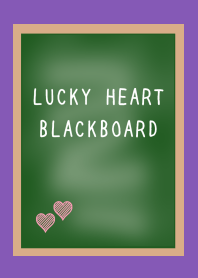 LUCKY HEART BLACKBOARDj-PURPLE-YELLOW