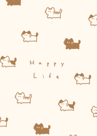 .แมว. beige brown